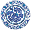 Çini - Çini Tabak