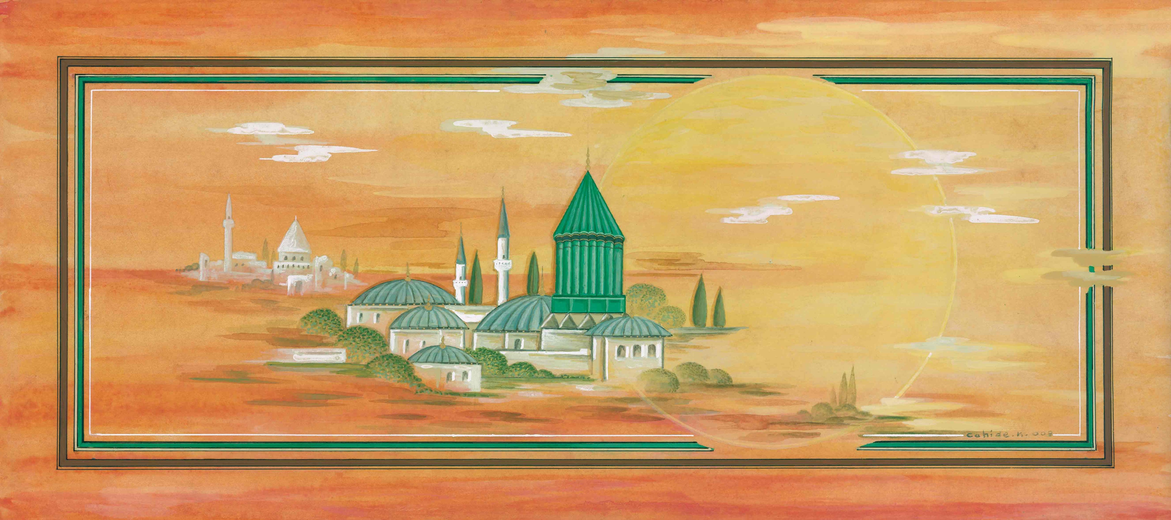 Minyatür -  Hz. Mevlana Türbesi