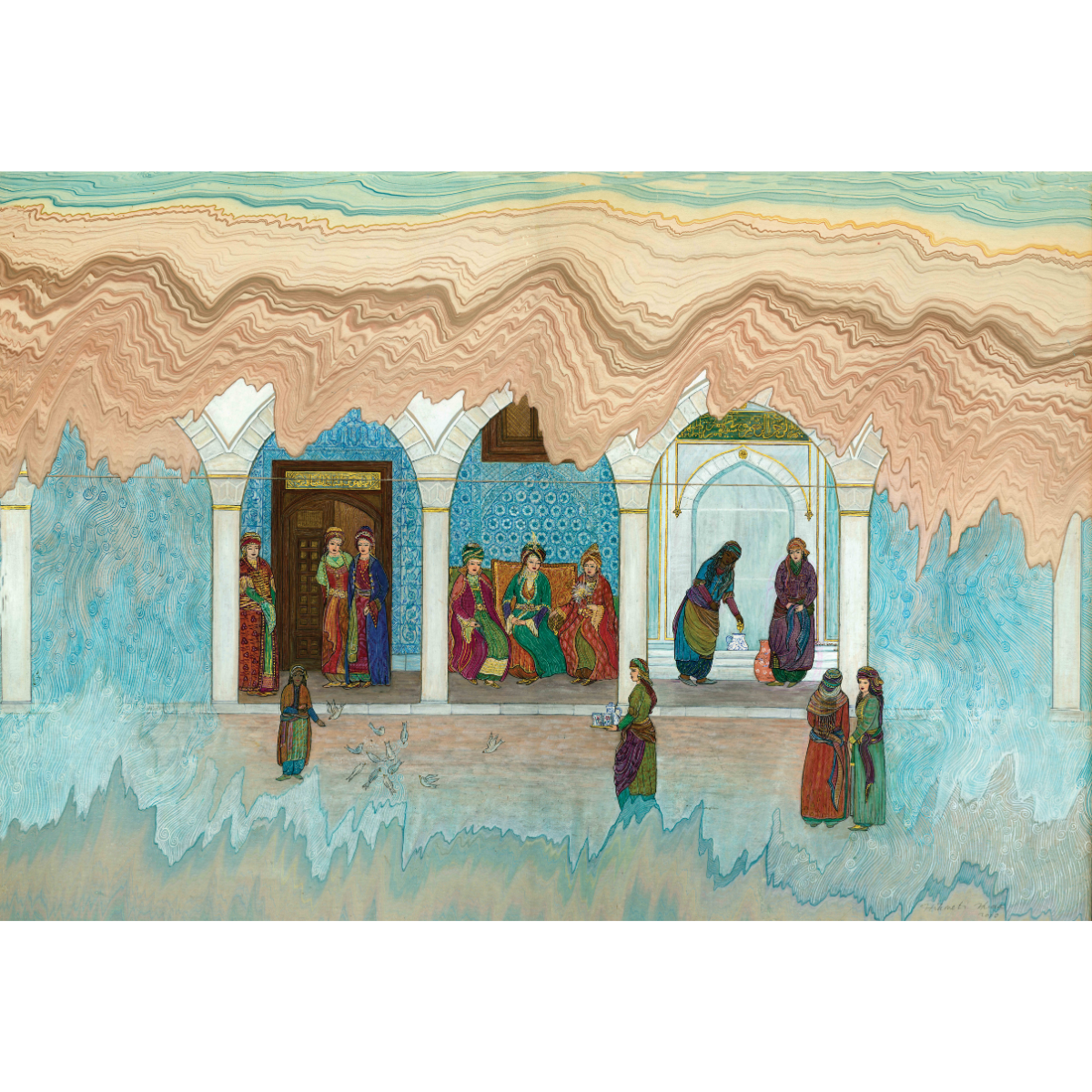 Minyatür - Topkapı Sarayı Harem, Valide Taşlıĝı