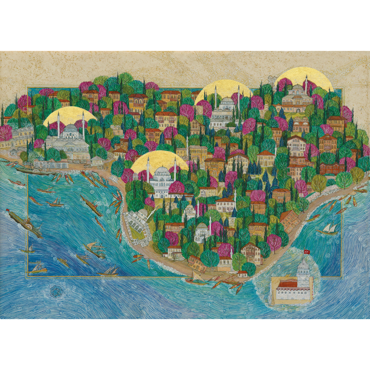 Minyatür - Üsküdar ve Dört Hanım Sultan Külliyesi