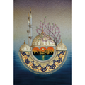 Minyatür - İstanbul Silueti ve Erguvan